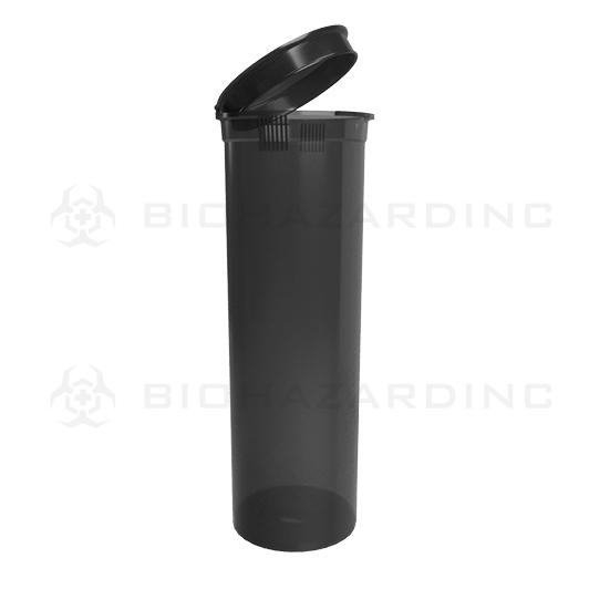 Transparent Black Pop Top Bottles | 60 Dram - 14 Grams - 75 Count | Child-Resistant