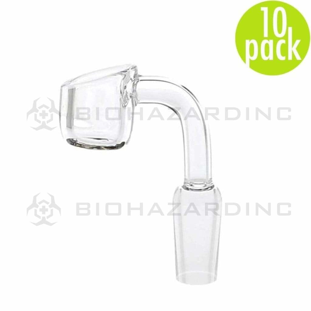 Biohazard Inc Quartz Banger Quartz Banger Heavy  - Male 14mm- 10 Count
