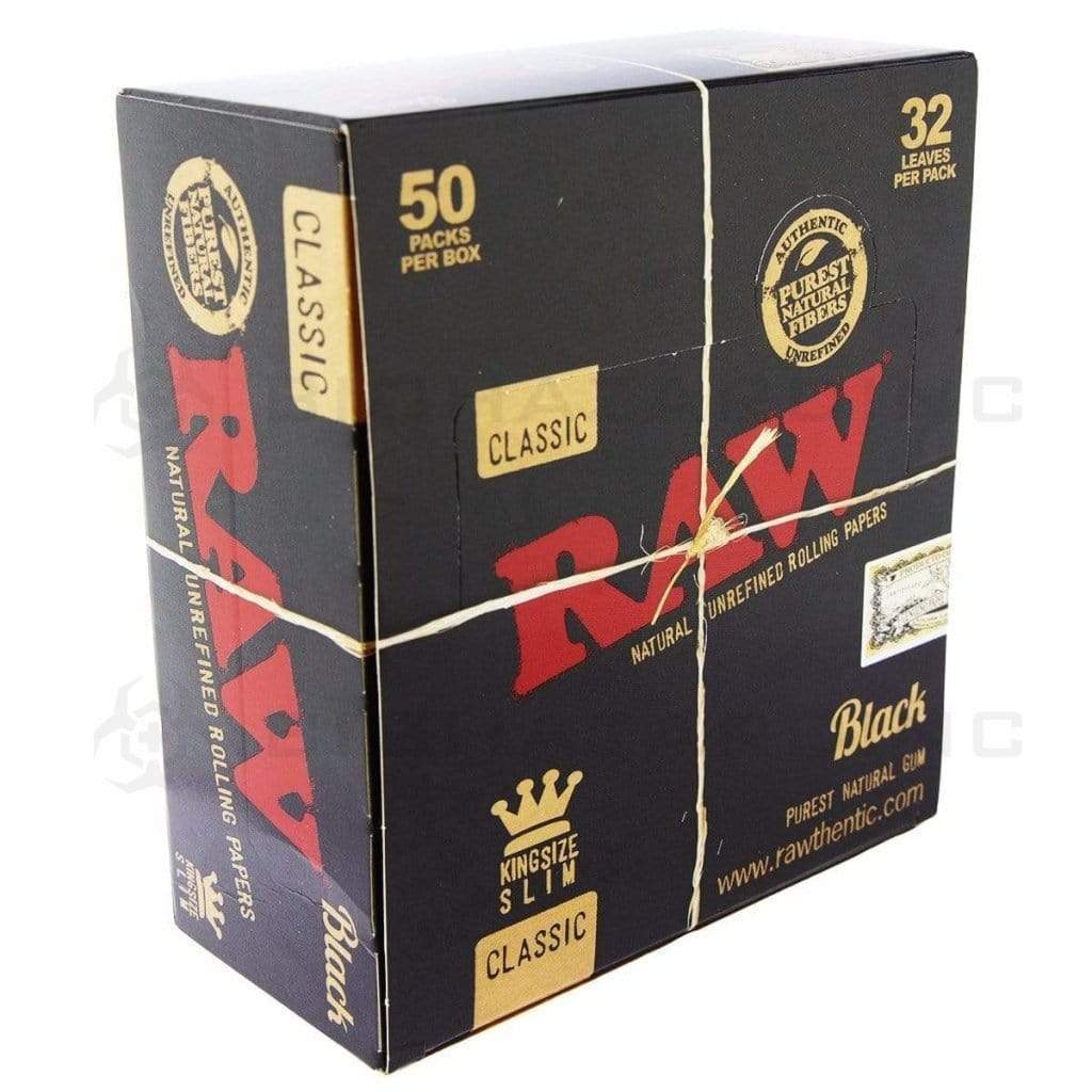 Raw Cone Filler RAW Black Rolling Paper King Size - 50 Count