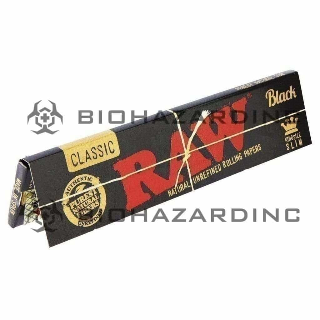 Raw Cone Filler RAW Black Rolling Paper King Size - 50 Count