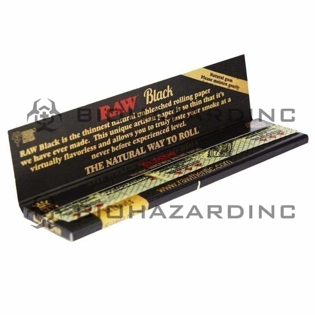 Raw Cone Filler RAW Black Rolling Paper King Size - 50 Count