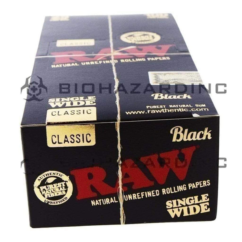 Raw Cone Filler RAW Black Single Wide - 25 Count