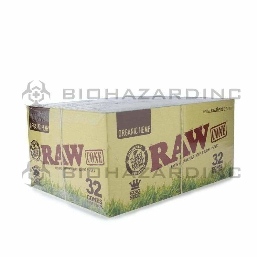 Raw Cones Raw Cone Organic Hemp King Size - 32 Pack / 12 Count