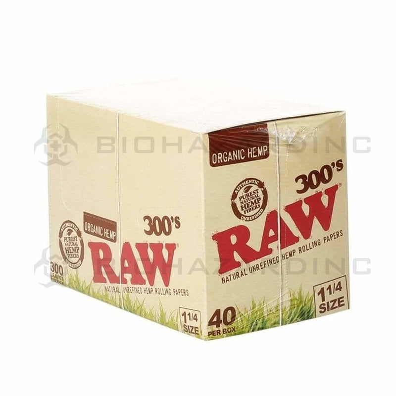 Raw Rolling Papers RAW Organic 300's 1 1/4" Rolling Papers - 40 Count