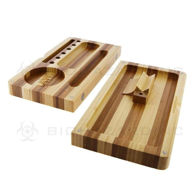 Raw Rolling Tray RAW Backflip Rolling Tray - Bamboo Stripe