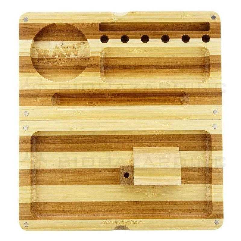 Raw Rolling Tray RAW Backflip Rolling Tray - Bamboo Stripe