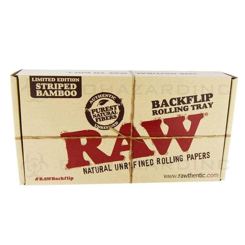 Raw Rolling Tray RAW Backflip Rolling Tray - Bamboo Stripe