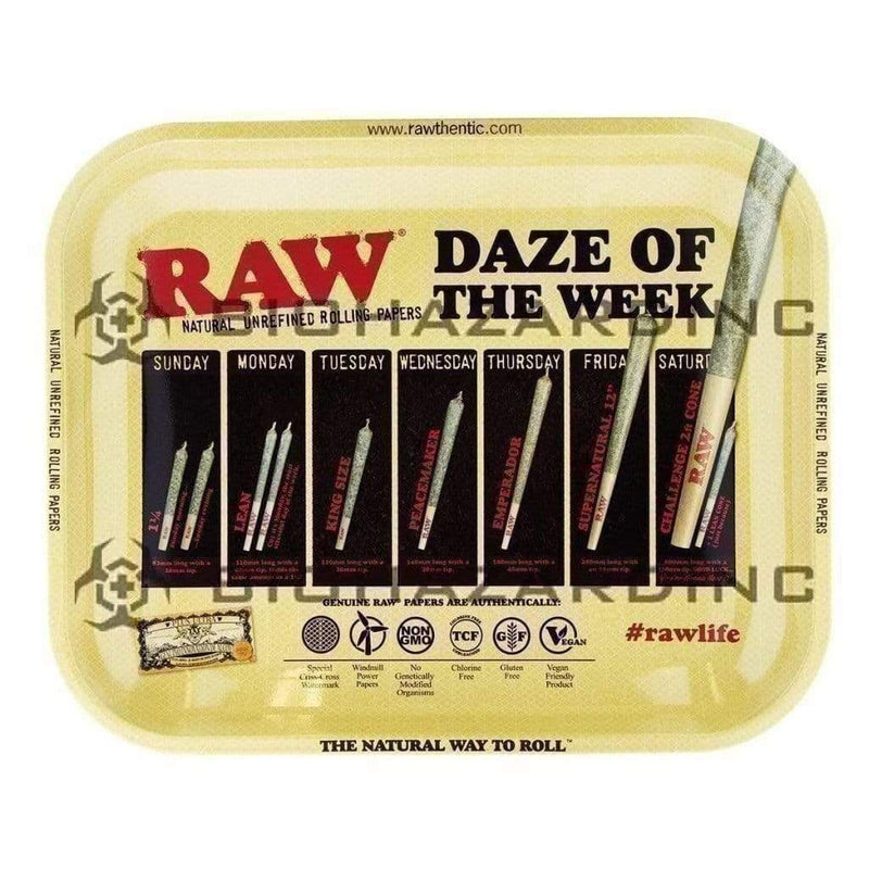 Raw Rolling Tray RAW "Daze of the Week" Rolling Tray - Large