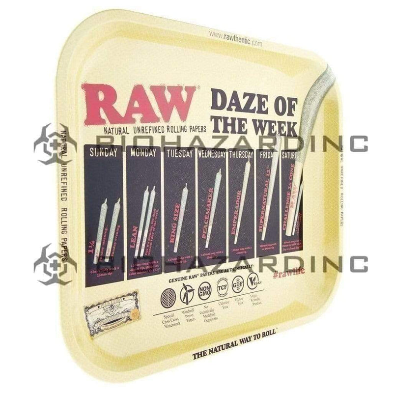 Raw Rolling Tray RAW "Daze of the Week" Rolling Tray - Large