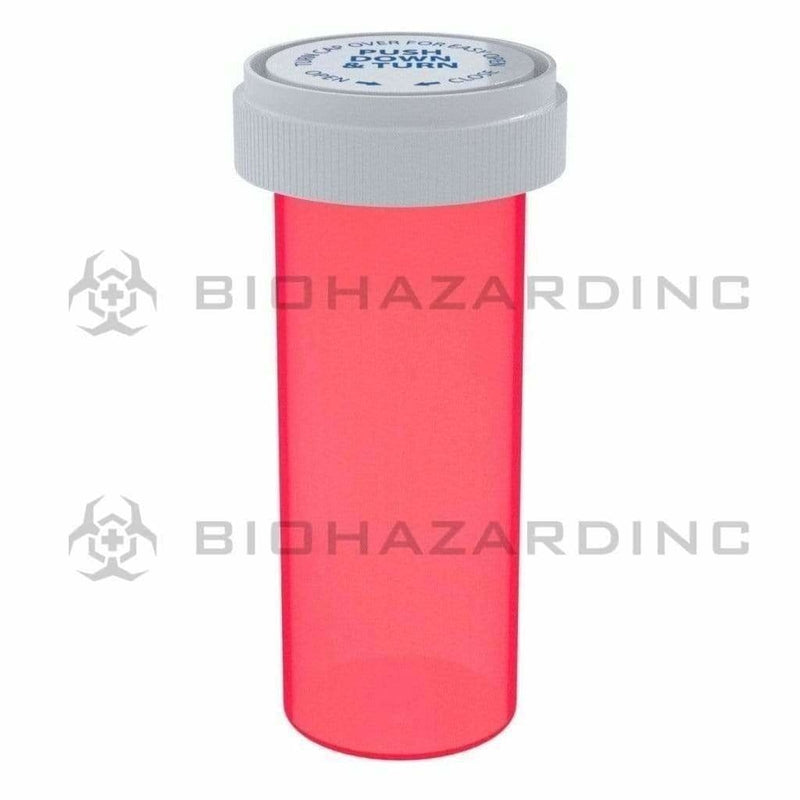 Biohazard Inc Reversible Cap Vial Red Reversible Cap Vial 30 Dram - 190 Count