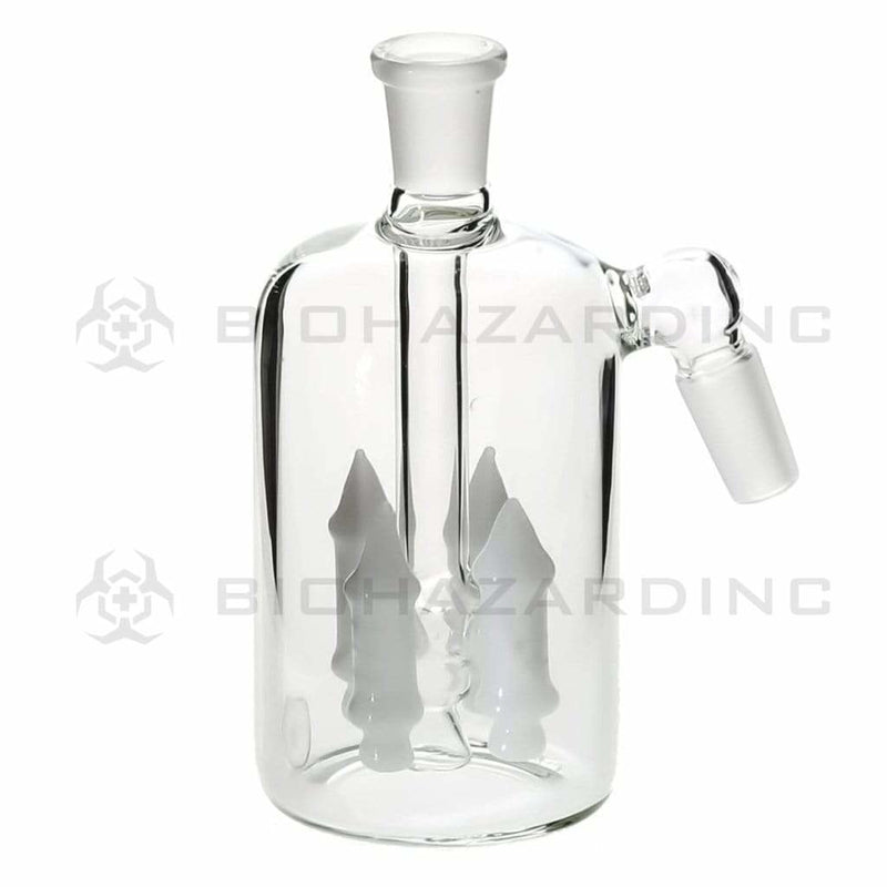 Biohazard Inc Ash Catcher Rocket Ash Catcher - 14mm Male / 14mm Female - White