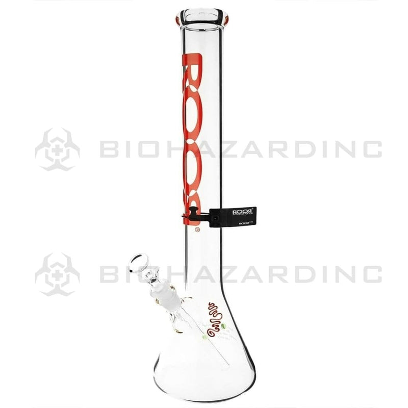 Roor Glass Bong 18" ROOR Classic Beaker Waterpipe - Red Logo- 50mm x 5mm