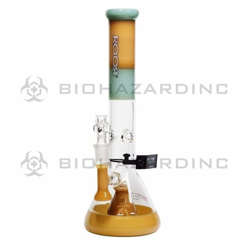 Roor Glass Bong ROOR Tech 14" 45mm Fixed Beaker-Tangie/ Mint-White/Black Logo