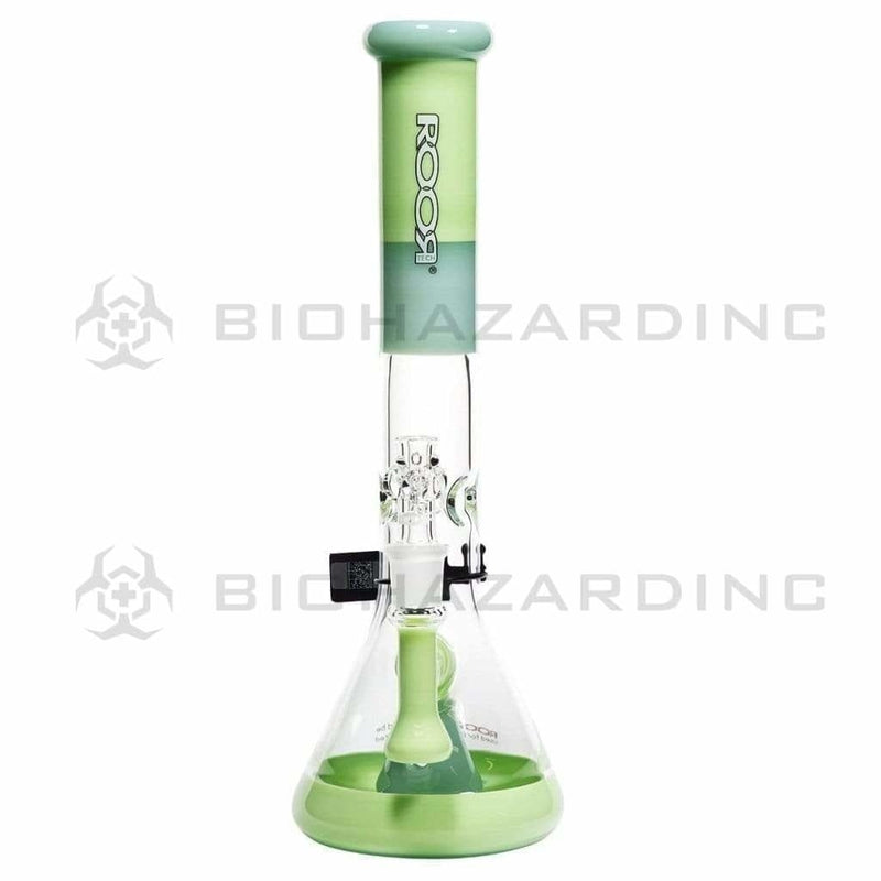 Roor Glass Bong ROOR Tech 14" 45mm Mini Beaker-Milky Mint-White/Black Logo