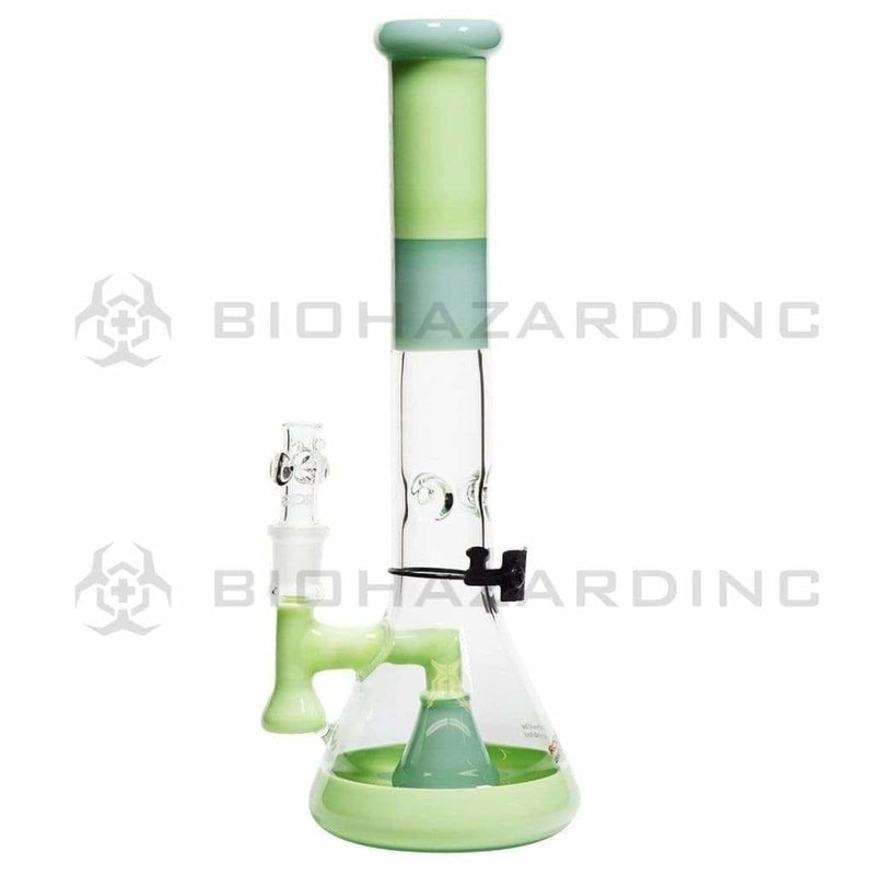 Roor Glass Bong ROOR Tech 14" 45mm Mini Beaker-Milky Mint-White/Black Logo