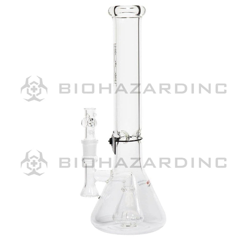 Roor Glass Bong ROOR Tech 14" 45mm  Mini Fixed Beaker - White & Black Logo