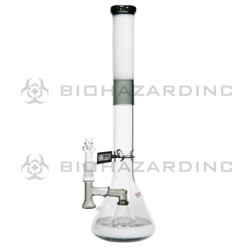 Roor Glass Bong ROOR Tech 18" 45mm Beaker-Grey/White-Black Logo