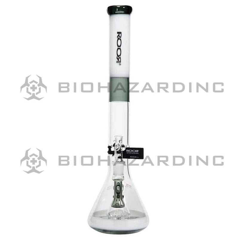 Roor Glass Bong ROOR Tech 18" 45mm Beaker-Grey/White-Black Logo