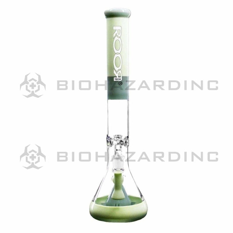 Biohazard Inc Glass Bong ROOR Tech 18" 45mm Mini Beaker-Milky Mint- White Logo