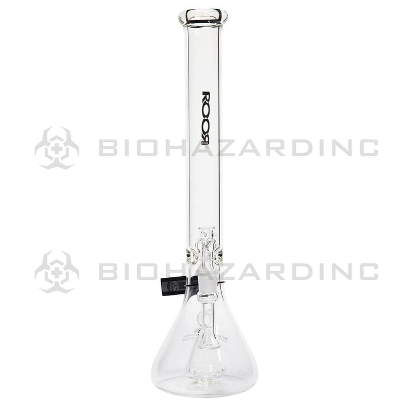 Roor Glass Bong ROOR Tech 18" 45mm Mini Fixed Beaker-White/Black Logo