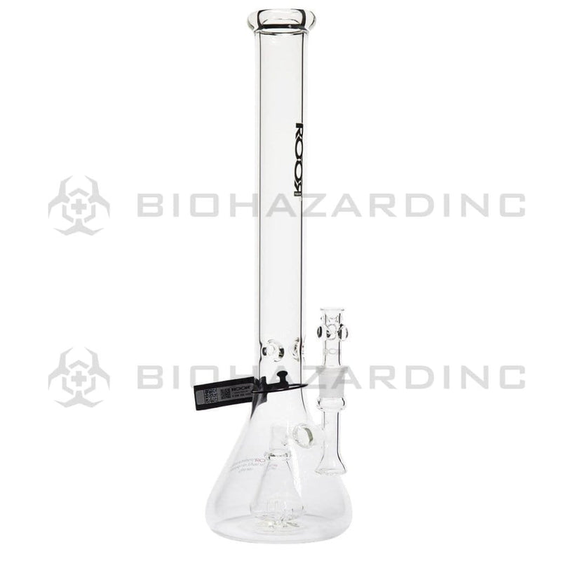 Roor Glass Bong ROOR Tech 18" 45mm Mini Fixed Beaker-White/Black Logo