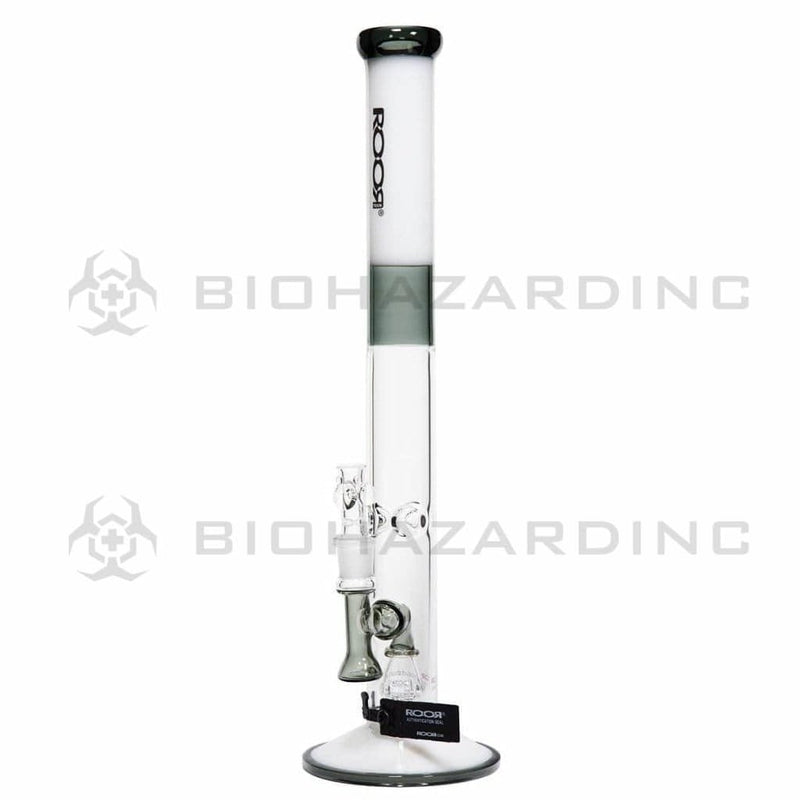 Roor Glass Bong ROOR Tech 18" 45mm Straight-Grey/White-Black Logo