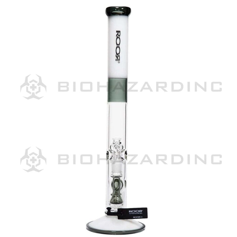 Roor Glass Bong ROOR Tech 18" 45mm Straight-Grey/White-Black Logo