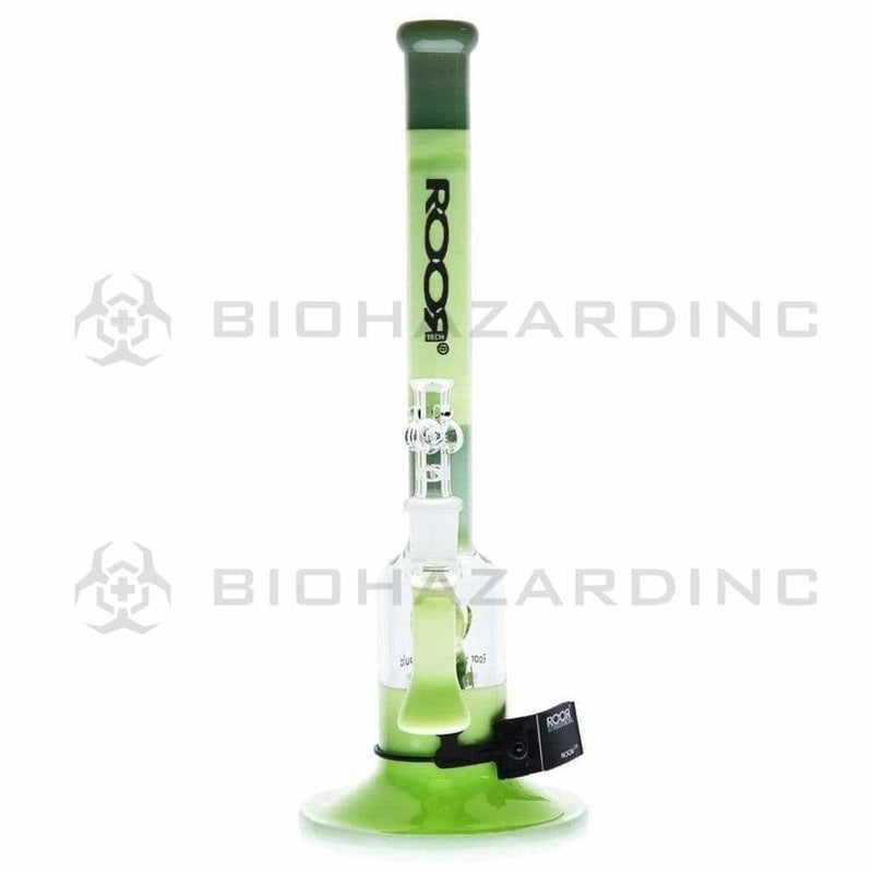 Biohazard Inc Glass Bong ROOR Tech Fixed Slugger-Milky & Mint-Black Logo