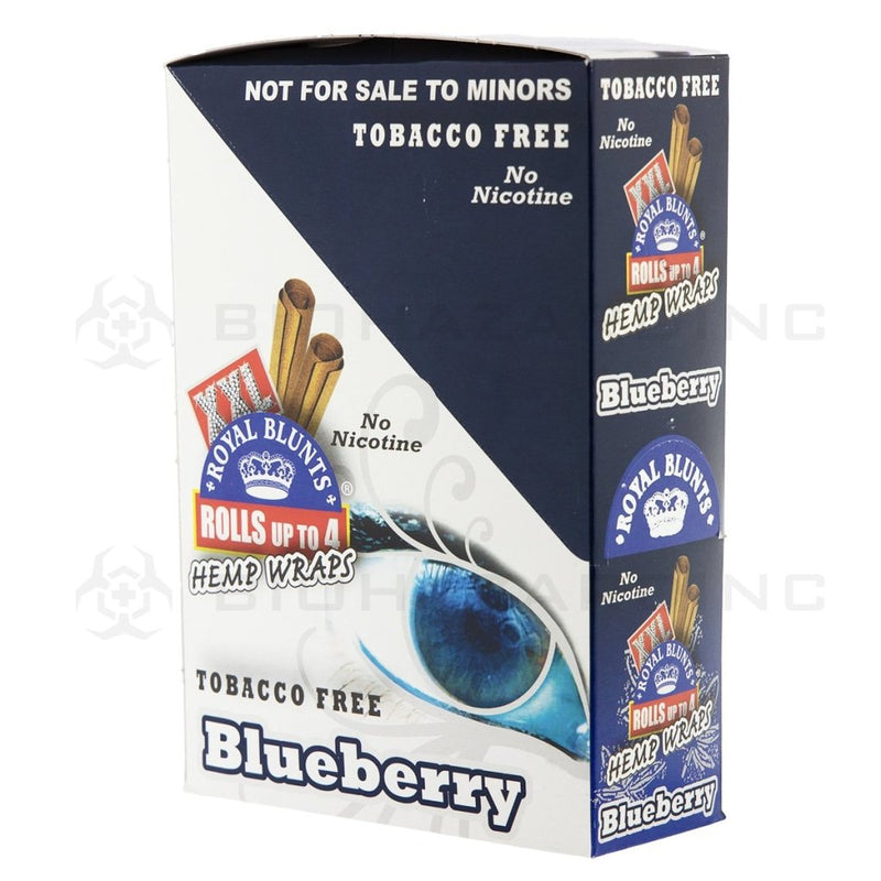 Royal Blunts Xxl Hemp Wraps - Blueberry 25 Count