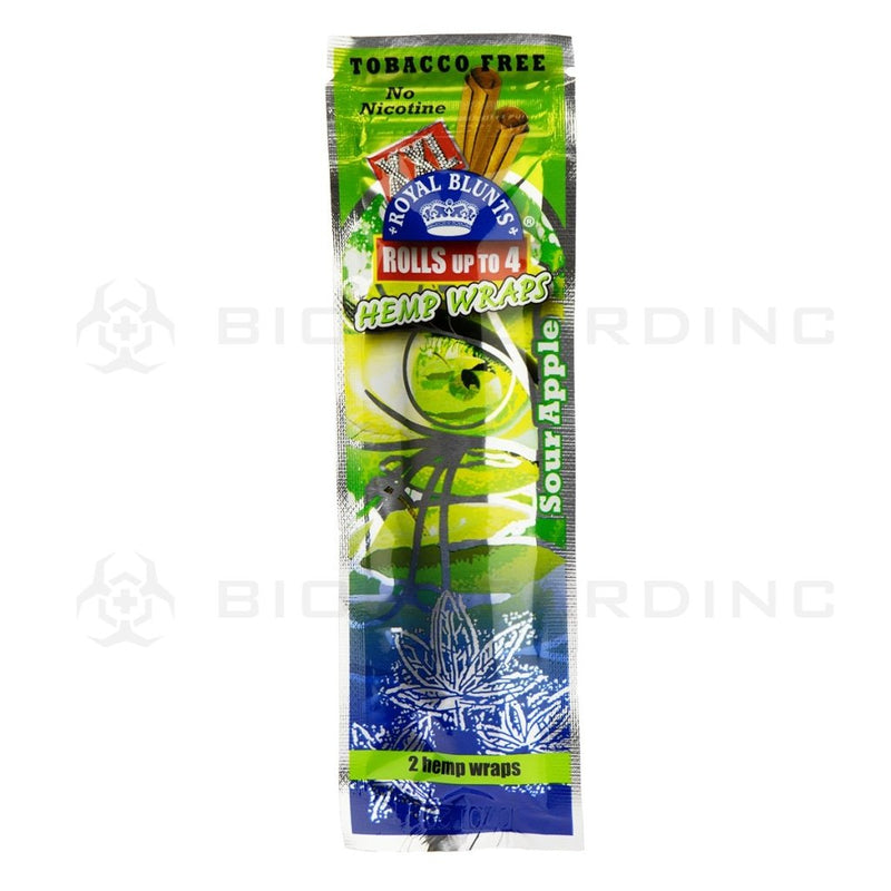 Royal Blunts Xxl Hemp Wraps - Sour Apple 25 Count