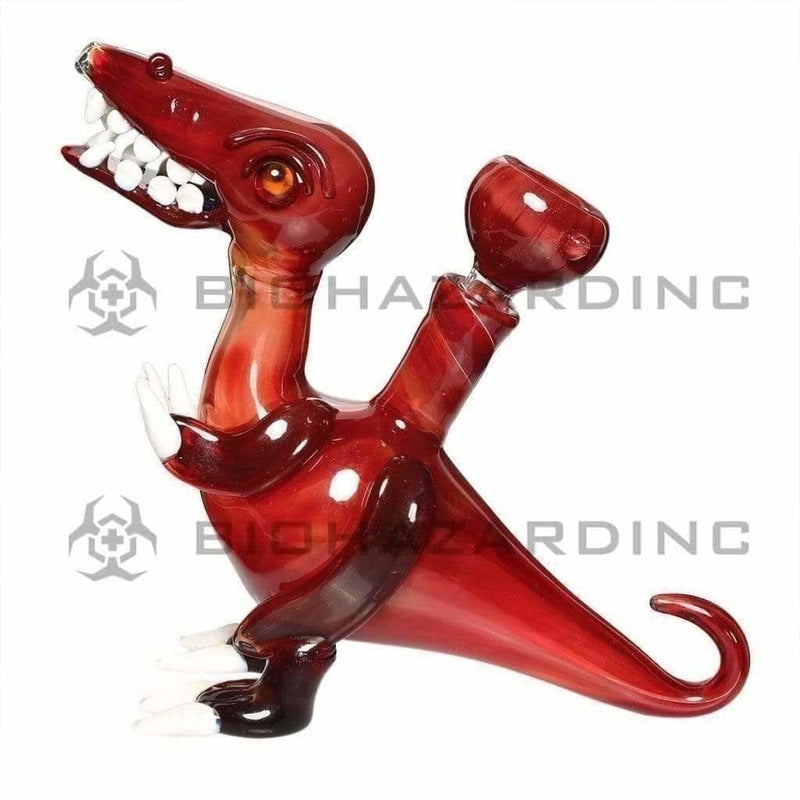 Biohazard Inc Novelty Bong Rust Red Dinosaur Water Pipe