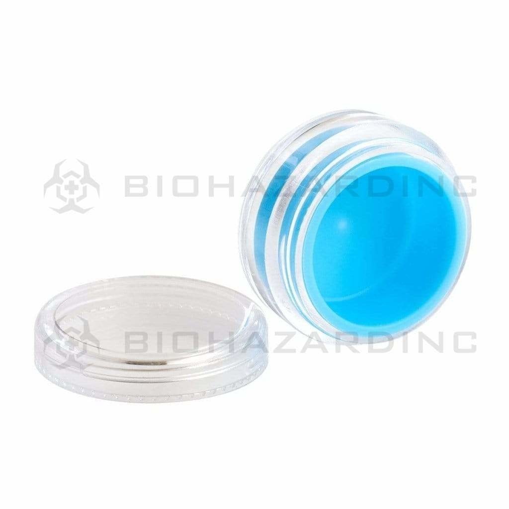 Biohazard Inc Concentrate Container Screw Top 5ml Container with Blue Silicone Insert - 100 Count