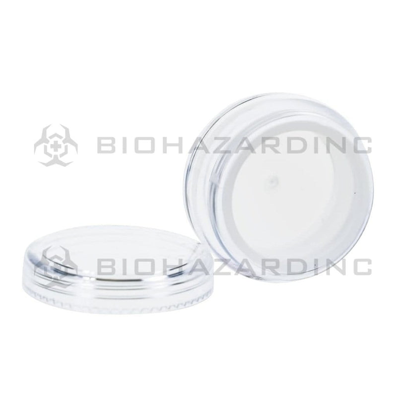 Biohazard Inc Concentrate Container Screw Top 5ml Container with Clear Silicone Insert - 100 Count