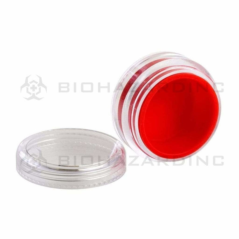 Biohazard Inc Concentrate Container Screw Top 5ml Container with Red Silicone Insert - 100 Count