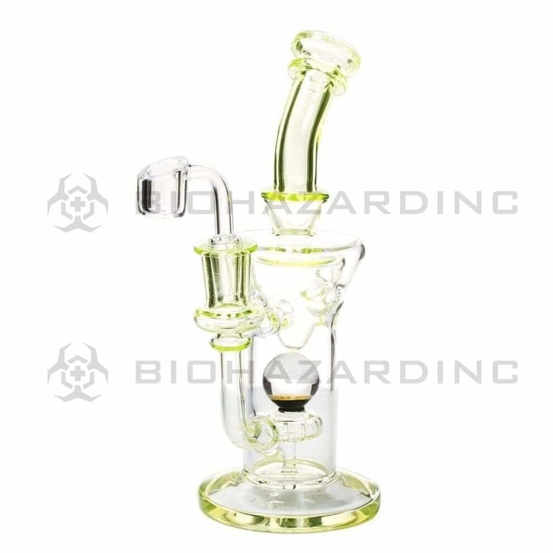 Biohazard Inc Glass Dab Rig Showerhead / Swiss Banger Hanger w/ Banger - Illuminati