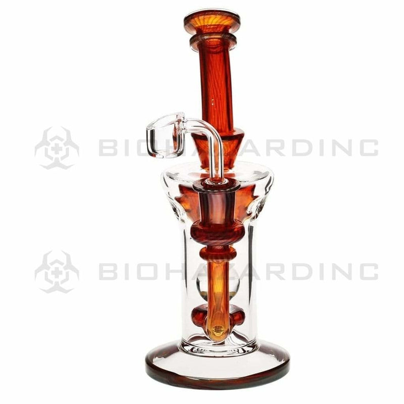 Biohazard Inc Glass Dab Rig Showerhead / Swiss Banger Hanger w/ Banger - Queen Bee