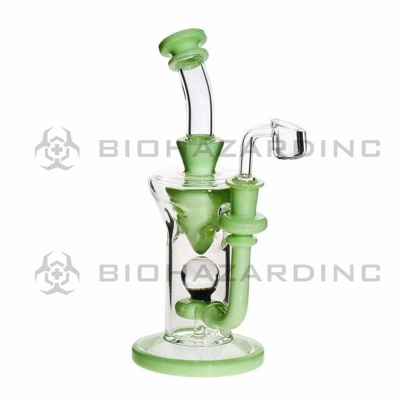 Biohazard Inc Glass Dab Rig Showerhead / Swiss Banger Hanger w/ Banger - Slyme