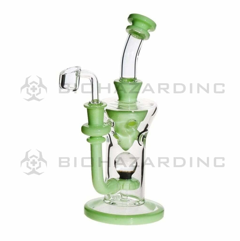 Biohazard Inc Glass Dab Rig Showerhead / Swiss Banger Hanger w/ Banger - Slyme