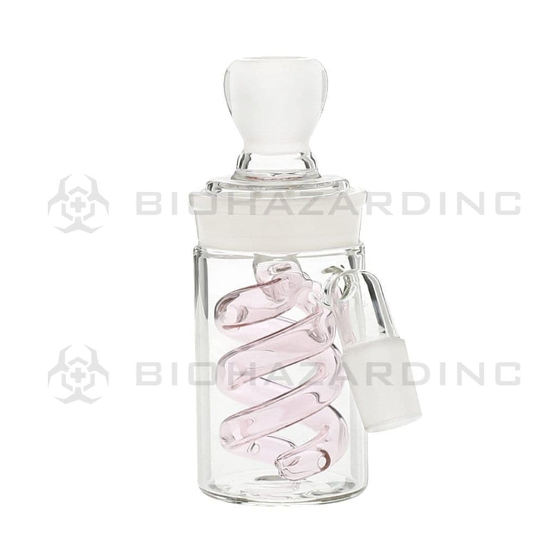 Biohazard Inc Ash Catcher Single Coil Ash Catcher Pullout - Pink 19mm/19mm