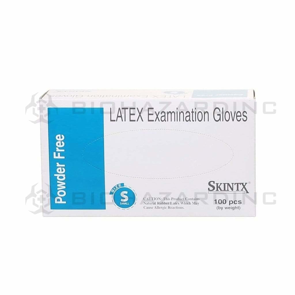 Skintx Glove Latex Skintx Glove Latex Powder Free Small White (100 Count)