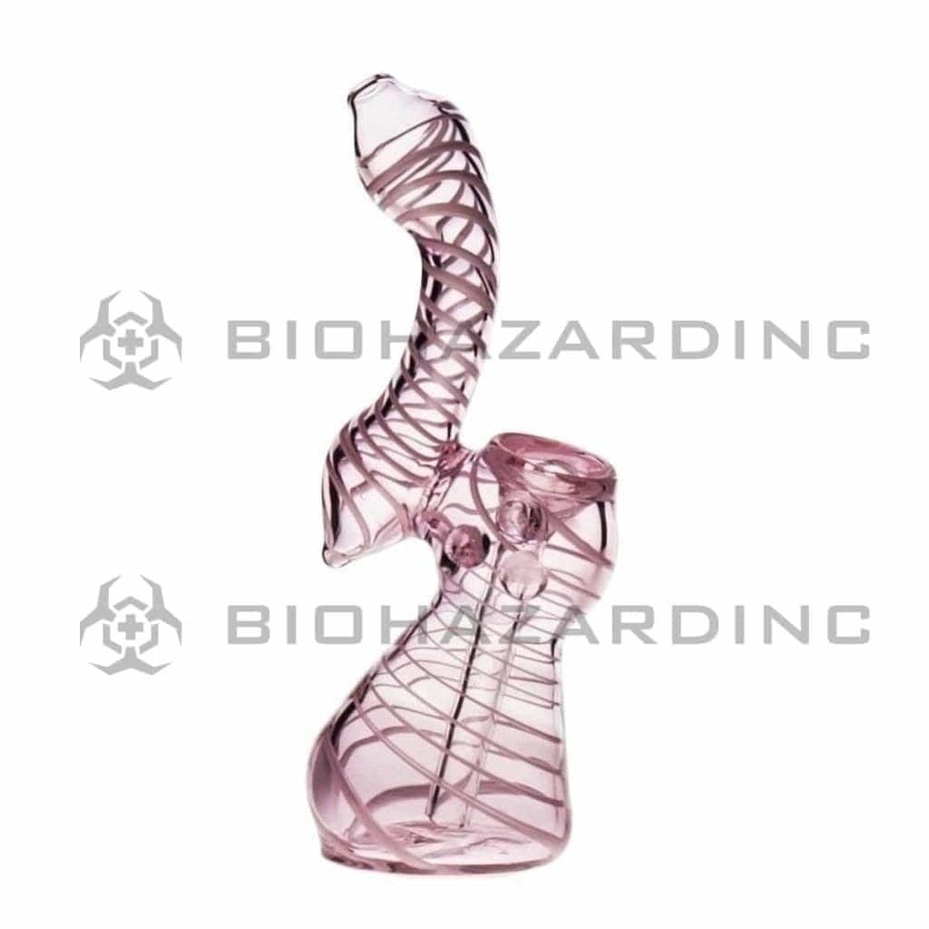 Biohazard Inc Glass Bubbler Small Pink Bubbler