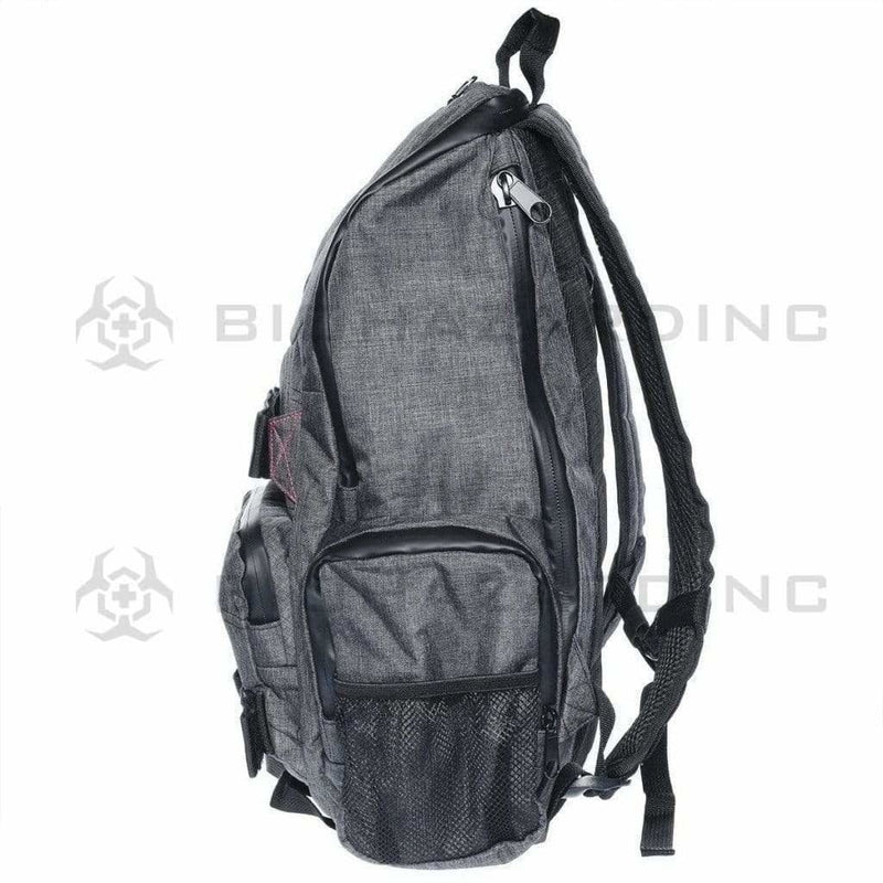 BrightBay Smell Proof Carbon Bag Smell Proof Carbon Backpack "DL Skater" - Dark Charcoal