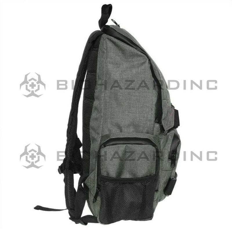 BrightBay Smell Proof Carbon Bag Smell Proof Carbon Backpack "DL Skater" - Forest Charcoal