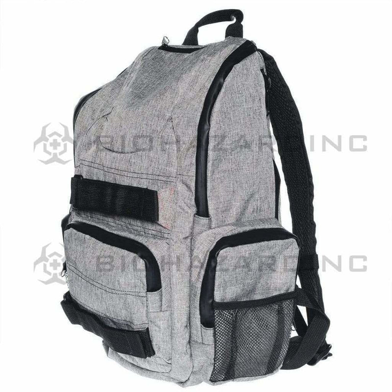 BrightBay Smell Proof Carbon Bag Smell Proof Carbon Backpack "DL Skater" - Wolf Gray