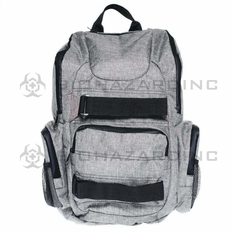 BrightBay Smell Proof Carbon Bag Smell Proof Carbon Backpack "DL Skater" - Wolf Gray