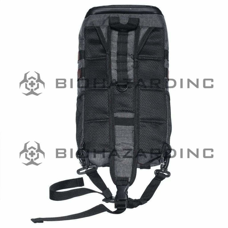 BrightBay Smell Proof Carbon Bag Smell Proof Carbon Backpack "SK Slinger" - Dark Charcoal