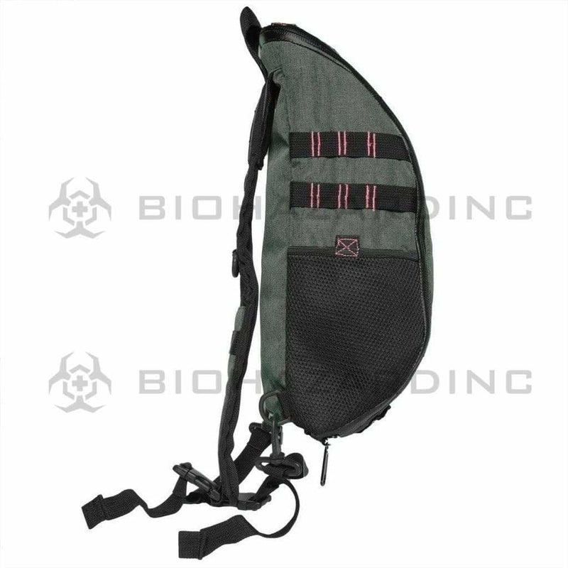 BrightBay Smell Proof Carbon Bag Smell Proof Carbon Backpack "SK Slinger" - Forest Charcoal