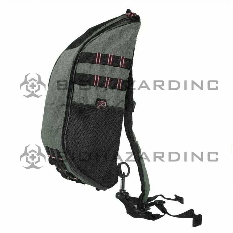 BrightBay Smell Proof Carbon Bag Smell Proof Carbon Backpack "SK Slinger" - Forest Charcoal