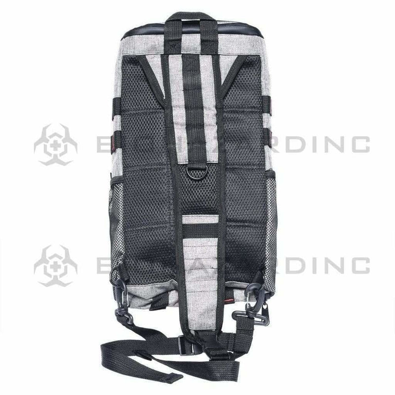 BrightBay Smell Proof Carbon Bag Smell Proof Carbon Backpack "SK Slinger" - Wolf Gray