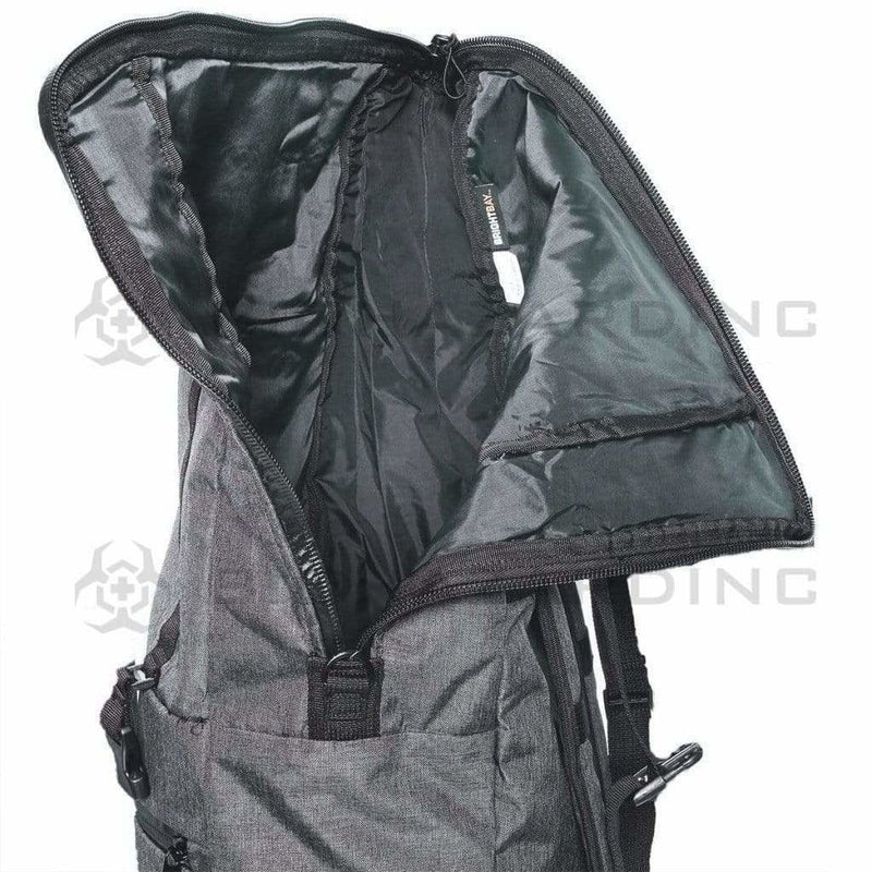 BrightBay Smell Proof Carbon Bag Smell Proof Carbon Backpack "The Mule" - Dark Charcoal